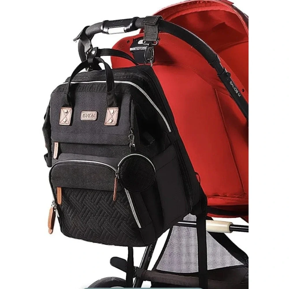 ISMGN Baby Bag, Large, Baby Backpack‎ Water Proof/combo Diaper Bags Organizer